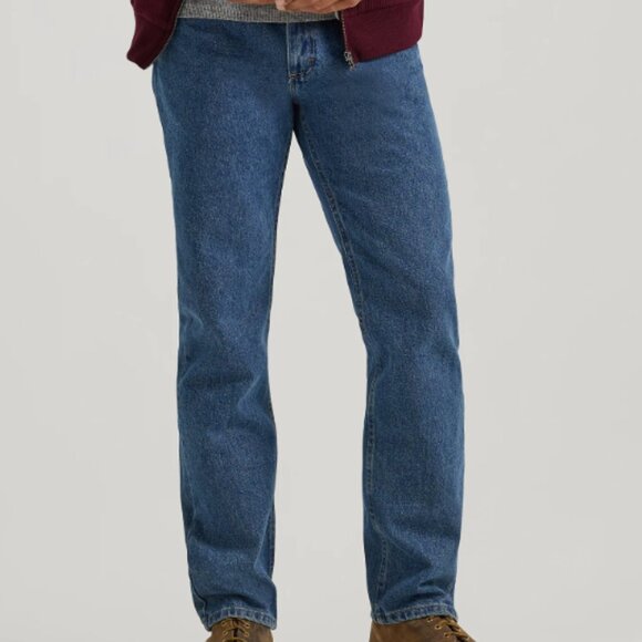 Wrangler Men's Five Star Premium Denim Jeans Regular Fit 36x32 Dark Stonewash - Picture 1 of 10